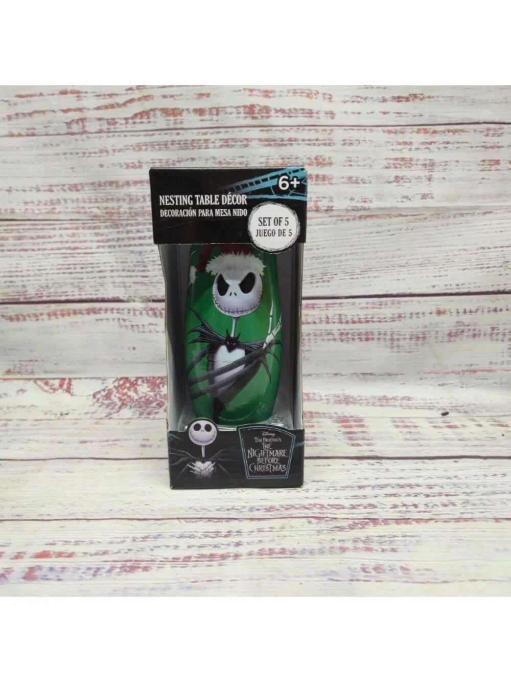 Nightmare Before Christmas 5-piece nesting doll set featuring Jack Skellington
